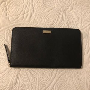 Kate Spade large black wallet